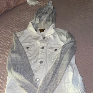 Brand new White hollister jean jacket
